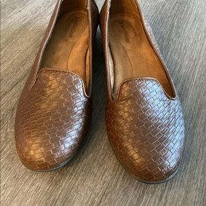 Naturalizer Womens Woven Brown Leather Loafer Size 9M Natural Flex Comfort